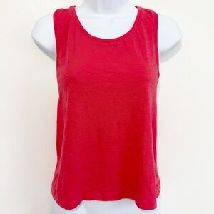 Z by ZELLA Sleeveless Cut Off Athletic Tank Coral Pink Medium